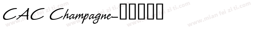 CAC Champagne字体转换